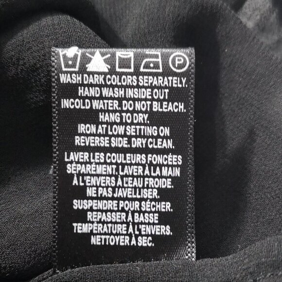 NWT RW&CO Ladies Size Medium Burgundy & Black Lightweight Blouse - Picture 8 of 13